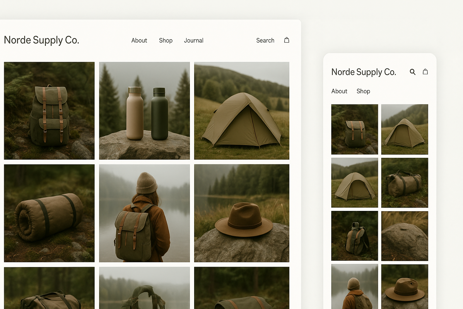 Norde Supply Co. website redesign